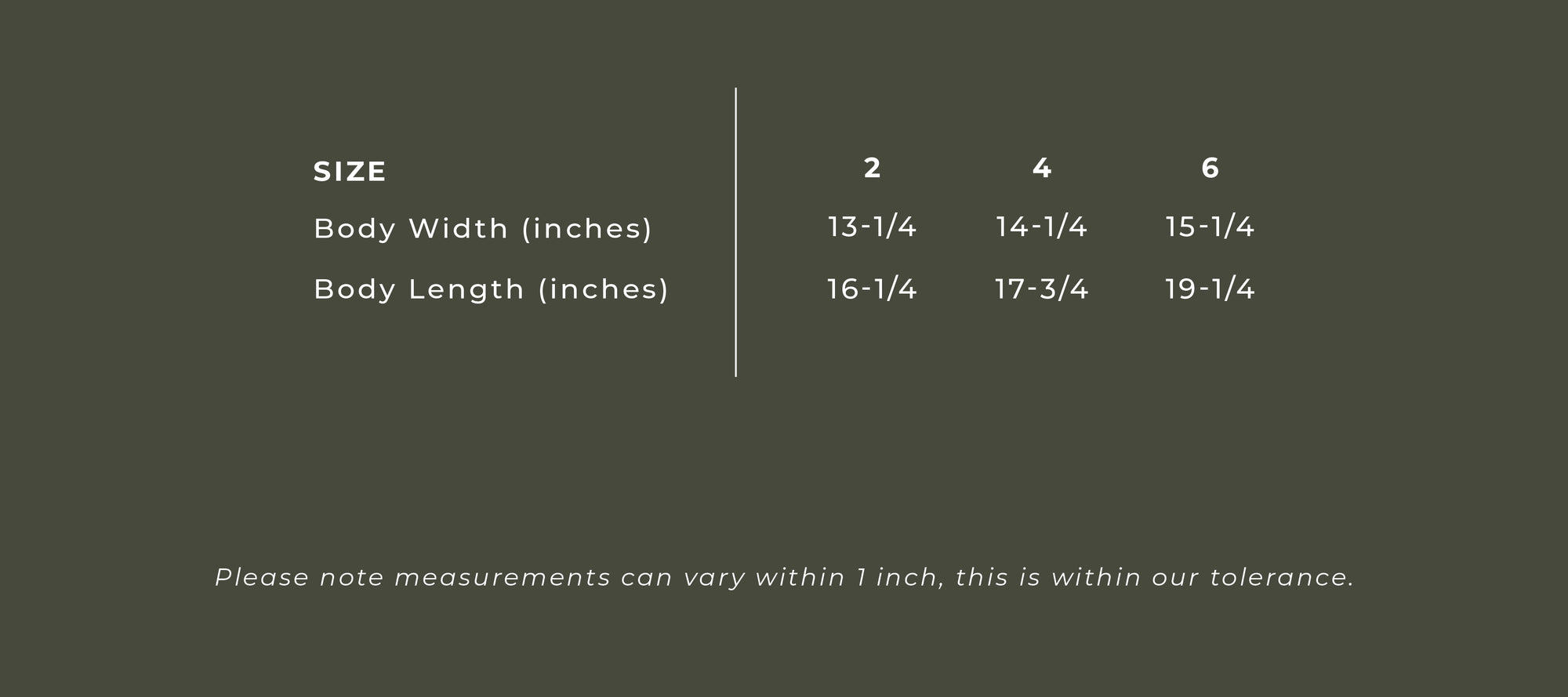 Size Guide